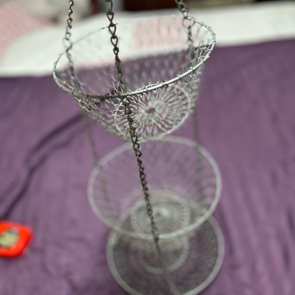 Wire fruit basket , three tier, fruit basket, bill organizer, and more. - Picture 2 of 7